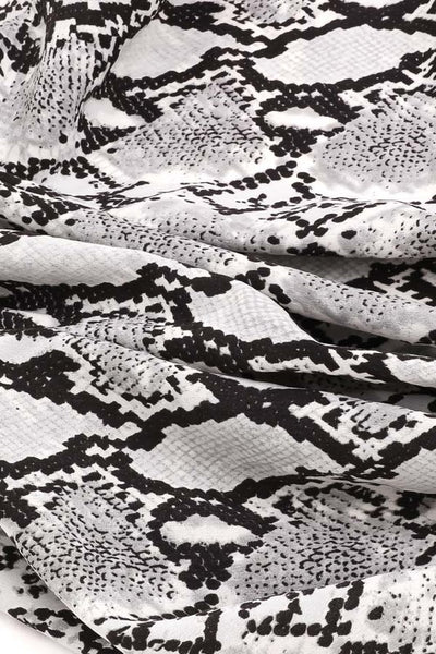 grey snake print bandana