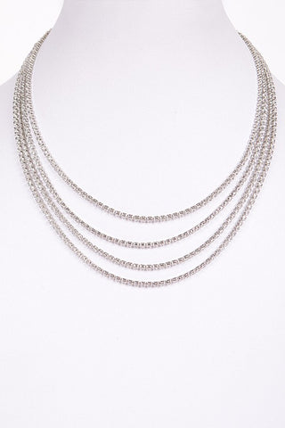 Icy Layered Diamond Necklace