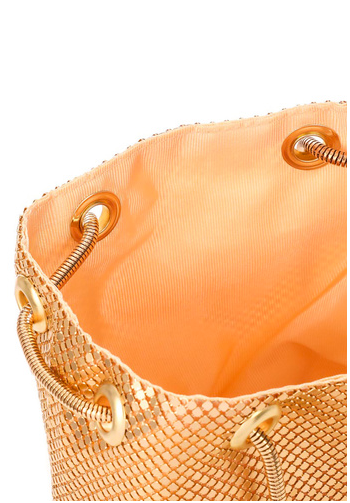 Gold Chainmail Mesh Handbag
